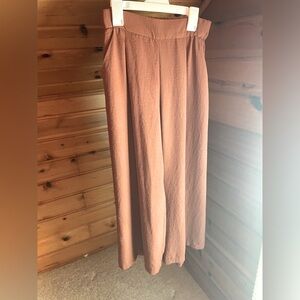 H&M wide leg cropped pants